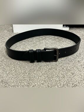 Wrangler Genuine Smooth Leather Men's Belt Black Size 32/80 Career Casual